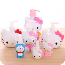 Cute spray press lotion bottled shampoo hand sanitizer shower gel rinse replacement empty bottle