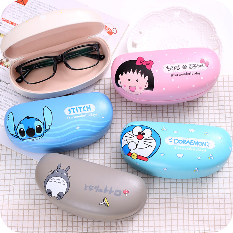 Korean Version Cartoon Sunglasses Box Schoolgirl Little Fresher Sunglasses Myopia Sunglasses Case