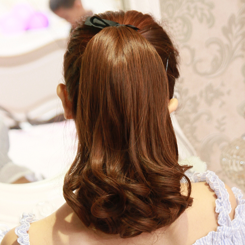 Female Wig Pear Flower Roll Big Wavy Long Curly Hair Bandage