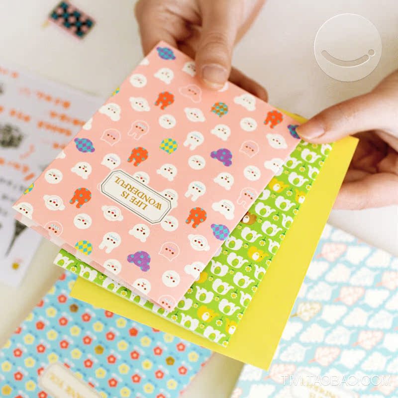 Cute Xiaoqing HomeCard Greeting Card DIY Photo Student Gift Blessing Card