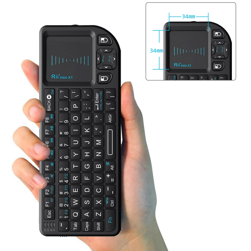 2 4GHz Bluetooth Mini Wireless keypad with touch pad backlight lithium electric 100RF flying squirrel-Taobao
