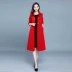 Áo khoác nữ Ellen trench coat dài mùa xuân và mùa thu 2020 Phụ nữ mới thời trang size lớn rộng rãi áo khoác nữ màu rắn - Trench Coat Trench Coat