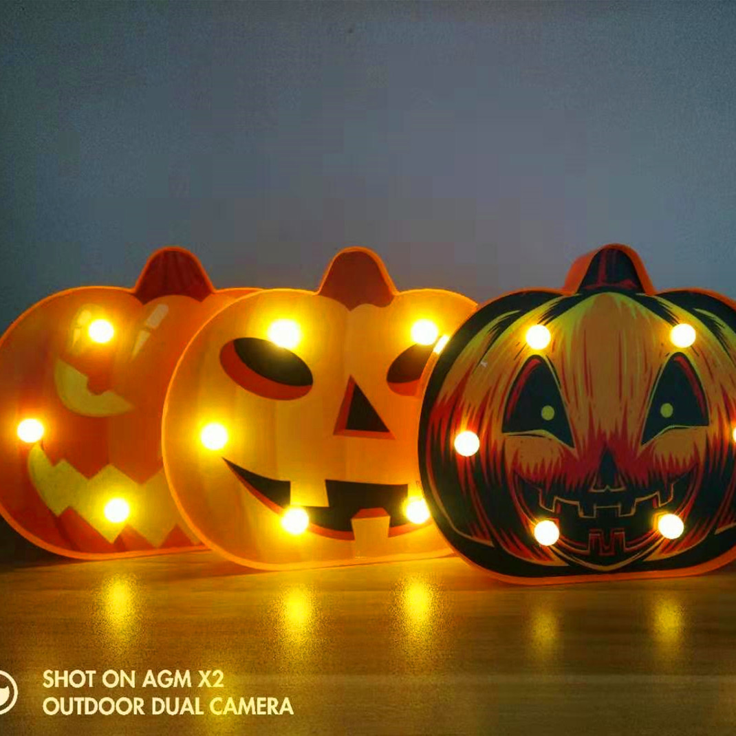 Halloween modeling light battery box light string decorative light pumpkin ghost skull small lantern Amazon explosion