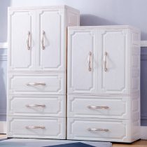 Open Door Style Children Intake Cabinets Five Bucket Cabinets Plastic Drawers Lockers Baby Toys Baby Finishing Cabinet Closet