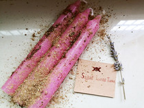 (Customized) Handmade Pink Beeswax Candles-Aroma Candles Wax Helper Sleep Meditation Candles