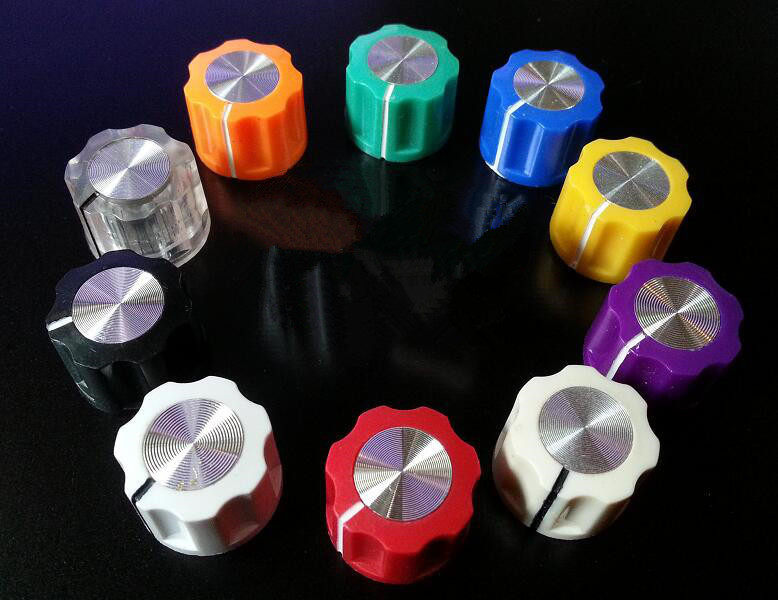 Guitar Effectors Knob Potentiometers Volume Regulation Radio Tone knob 16x12mm holes 6 4