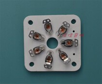 Ceramic flat 7 feet Electronic tube holder GZC7-C silver plated gold plated 6C33 6C33 FU29 FU32 FU30 FU30 FU30