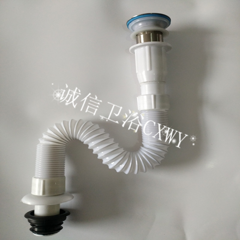 Flap Mouth Ceramic Wash Basin washbasin Basin Washbasin Stainless Steel Lower Water Outlet steel mouth Even lower water pipe 