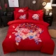 Dày bông chải denim giường bông vải quilt đúp đơn giản không khí 1,5m giường 1.8m - Bộ đồ giường bốn mảnh
