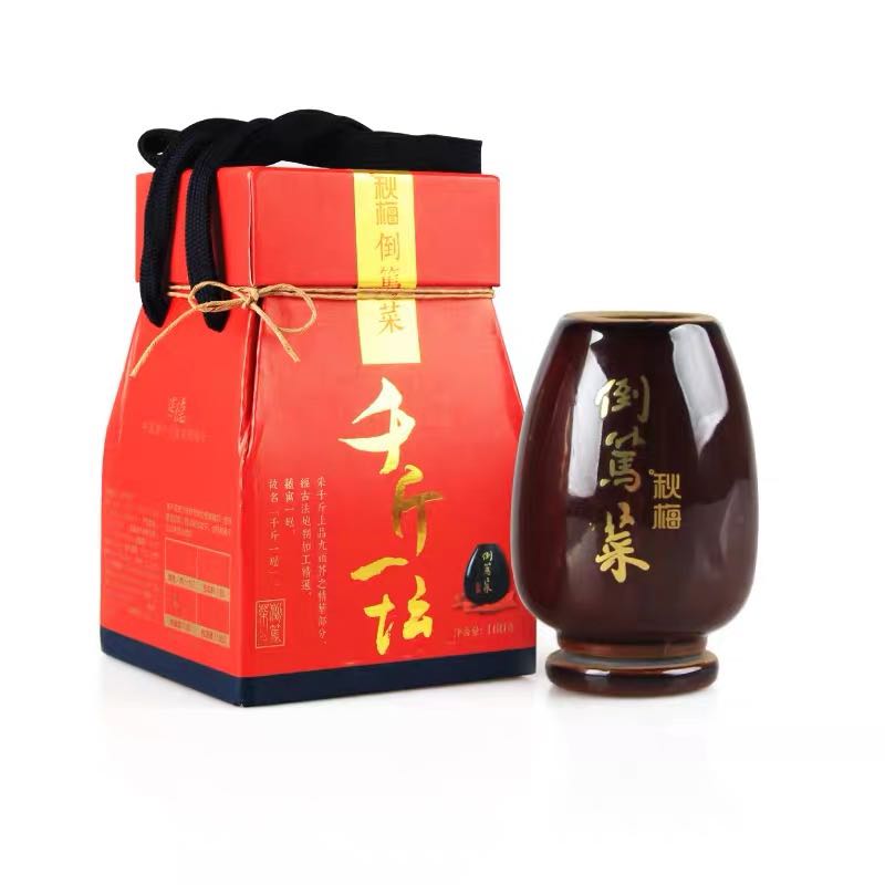 Hangzhou Special Produce Autumn Meigufa Brew to the Upside Down Dish of Thousand Pounds of Snow Vegetable Pickles 160g Tan Costume