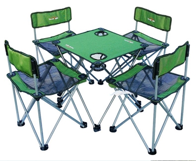 Light Clothing Line Cloth Table Five Pieces Beach Self Driving Swimming Picnic Barbecue Outdoor Folding Table And Chairs Suit Fishing Casual Chair