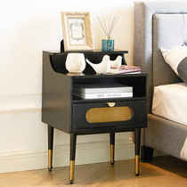 PH light luxury solid wood bedside table multifunctional simple modern bedside cabinet bedroom mini small storage locker