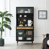 PH home light luxury sideboard integrated wine cabinet cupboard household storage cabinet solid wood tea cabinet living room high cabinet against the wall