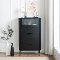 PH home light luxury solid wood drawer bedroom simple locker creative design storage cabinet flip white chest of drawers