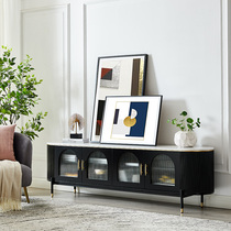 PH home slate light luxury TV cabinet coffee table combination simple modern small apartment living room solid wood audio-visual cabinet