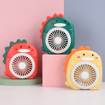 Desktop small fan Mini charging fan Student cute handheld portable dinosaur USB fan Mini portable