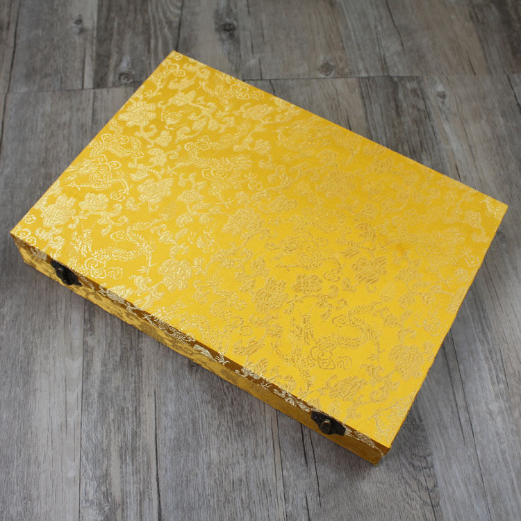 Antique gift box packing box storage box calligraphy and painting collection maintenance tool storage box genealogy genealogy protection box