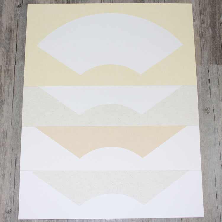 Anhui Jingxian fan rice paper cardboard lens Chinese painting freehand Xuan soft card thickened handmade rice paper 10 pieces