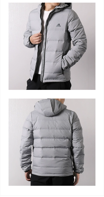 Adidas Adidas down jacket nam 2018 mùa đông mới thể thao cotton áo khoác trùm đầu ấm áp