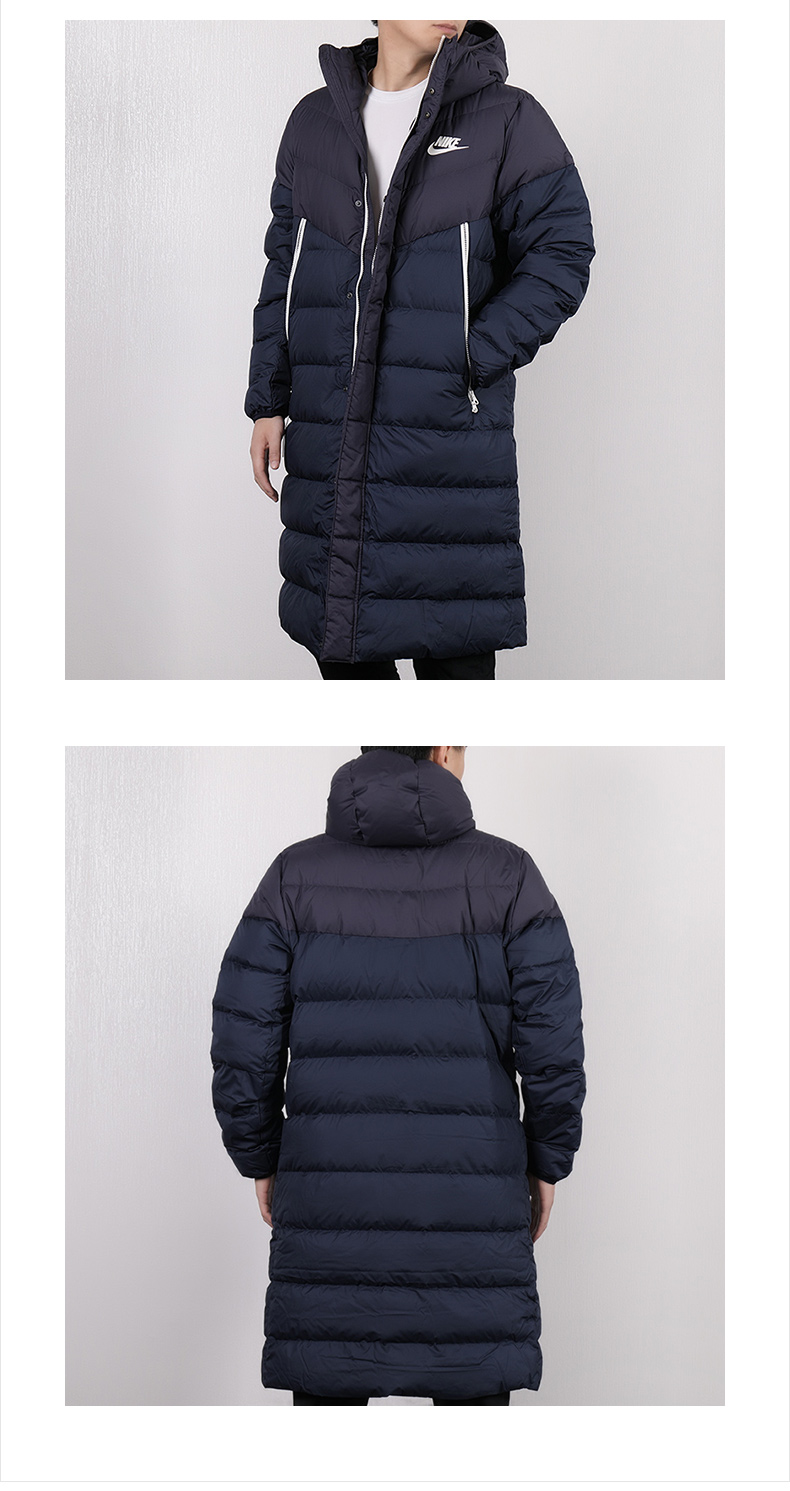 Quần áo Nike Nike cotton nam 2019 mùa xuân ấm áp thể thao dài trùm đầu áo khoác cotton - Thể thao xuống áo khoác Cao