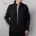 Adidas nam cổ áo cotton phù hợp với mùa thu đông 2018 áo khoác thể thao mới áo gió ấm áp áo khoác DU2398 Quần áo độn bông thể thao