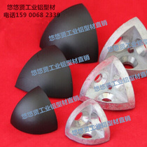Spot 40 3D corner connector zinc alloy to black plastic cover plate 40R aluminum profile connector accessories