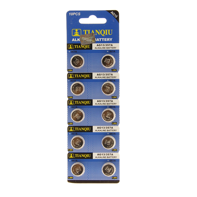 AG13 button battery LR44 357A L1154 SR44 G13A GPA76 157A small electron 10 grains