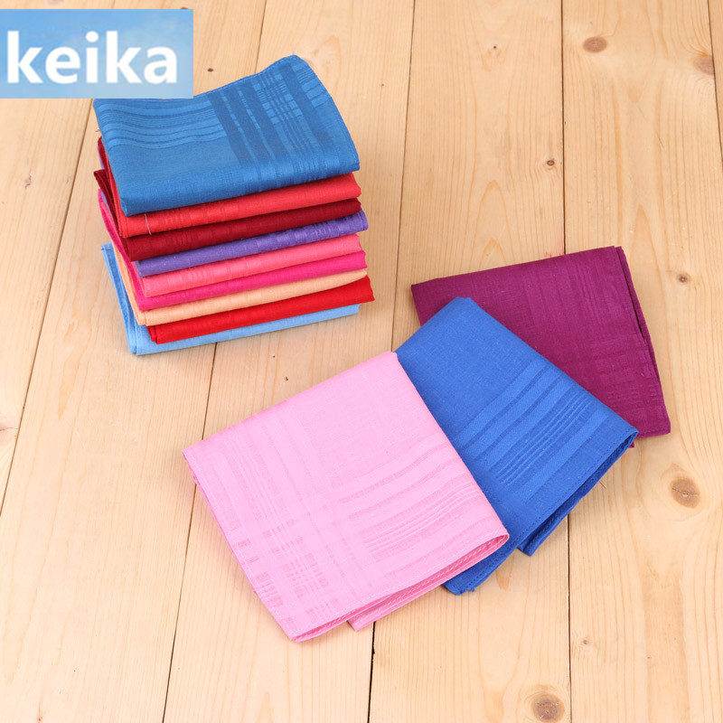 keika day style and all-cotton pure colour satin hand pampagle handkerchief paternise paise paise summer birthday present