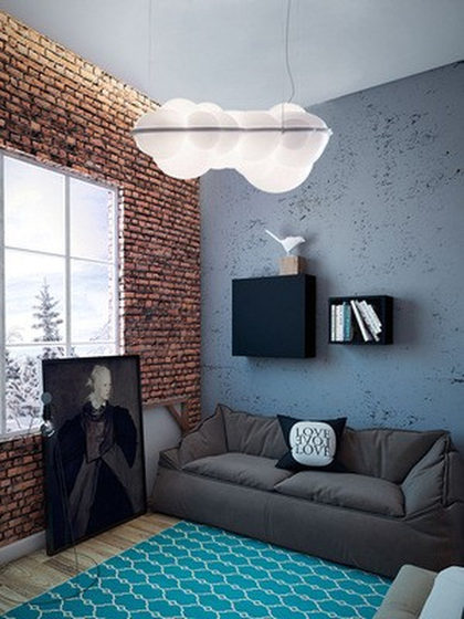Nordic Minimalist Cloud Dining Room Living Room Chandelier Acrylic Creative Trendy Design Lamp Children's Room Master Bedroom Lamp
