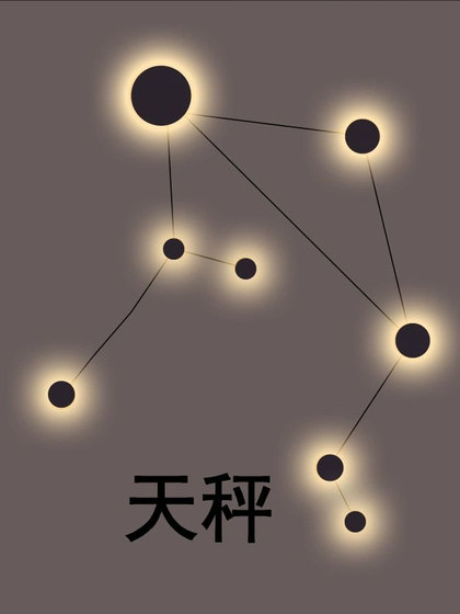 Beautiful Minimalist Design Wall Lamp, Freely Combinable Wall Decoration Lamp, Living Room Background Corridor Aisle Constellation Wall Lamp