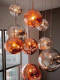 High-Brightness Led Staircase Lava Chandelier, Large Villa Loft Duplex Living Room Long-Line Chandelier, Dining Room Bar Counter Lamp