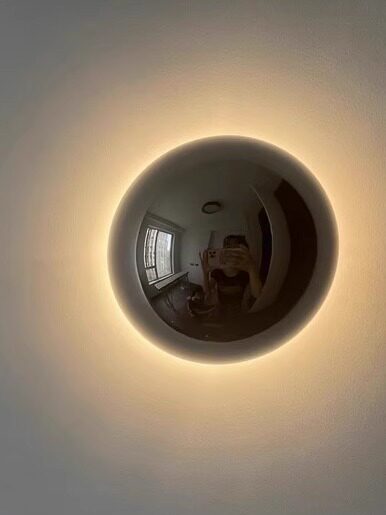 Designer Moon Wall Lamp Solar Eclipse Nordic Modern Minimalist Light Luxury Creative Aisle Wall Lamp Living Room Bedroom Bedside Lamp