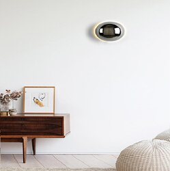 Designer Moon Wall Lamp Solar Eclipse Nordic Modern Minimalist Light Luxury Creative Aisle Wall Lamp Living Room Bedroom Bedside Lamp