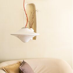 Minimalist Living Room Chandelier, Modern Simple Designer Cream-Style Lighting, Ufo Dining Room Master Bedroom Lamp, Smart Voice Control