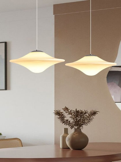 Minimalist Living Room Chandelier, Modern Simple Designer Cream-Style Lighting, Ufo Dining Room Master Bedroom Lamp, Smart Voice Control