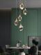 Light Luxury and High-End Bedroom Bedside Meteorite Crystal Chandelier, Creative Entrance Hallway, Staircase Long Chandelier