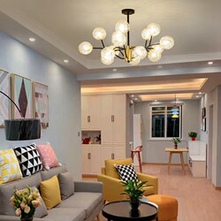 Nordic Led Living Room Lamp, Simple, Modern, and Elegant, Bedroom Magic Bean Restaurant Popular Internet Sensation ins Pendant Light Fixtures Lighting