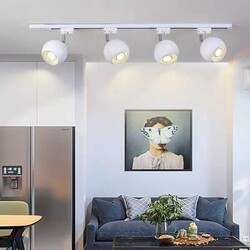 Clothing Store Spotlights Led Track Lights Commercial Cob Super Bright Home Ceiling Background Wall Shop Track-Mounted Lights