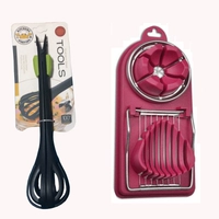 Держатель яиц+розовый красный яичный резак