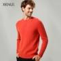 Xue Kunnu nam cổ tròn tinh khiết cashmere áo len dày xoắn hoa áo thun áo len áo len thanh niên kinh doanh bình thường áo thun dài tay nam