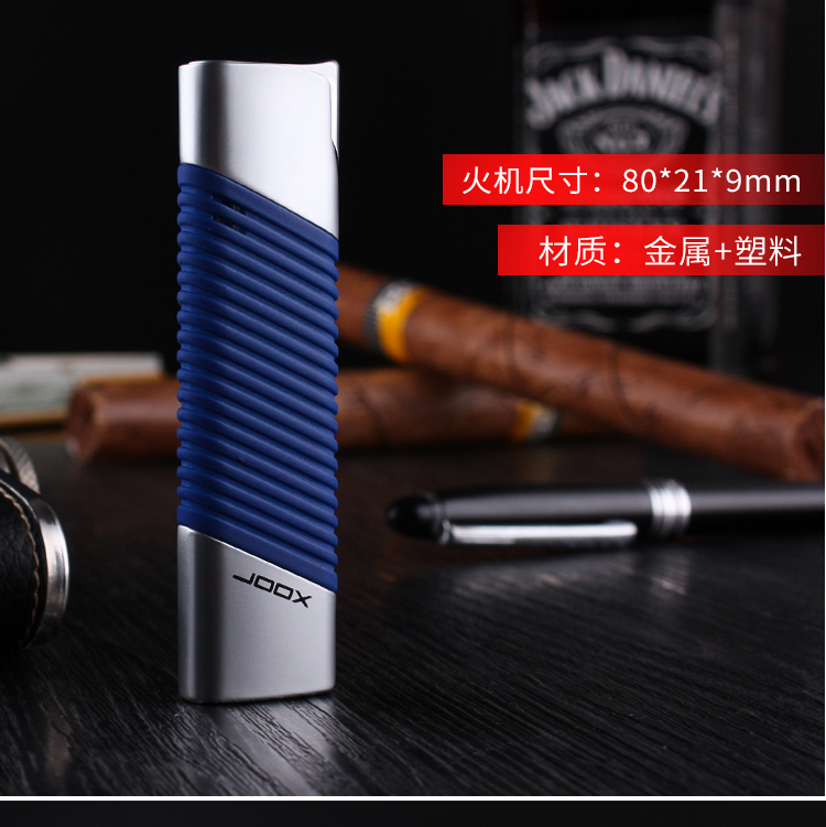 Kim loại mạ siêu mỏng dải thẳng vào ngọn lửa màu xanh nhẹ hơn bơm hơi lưới sáng tạo thực tế để gửi quà tặng bạn trai cái bật lửa