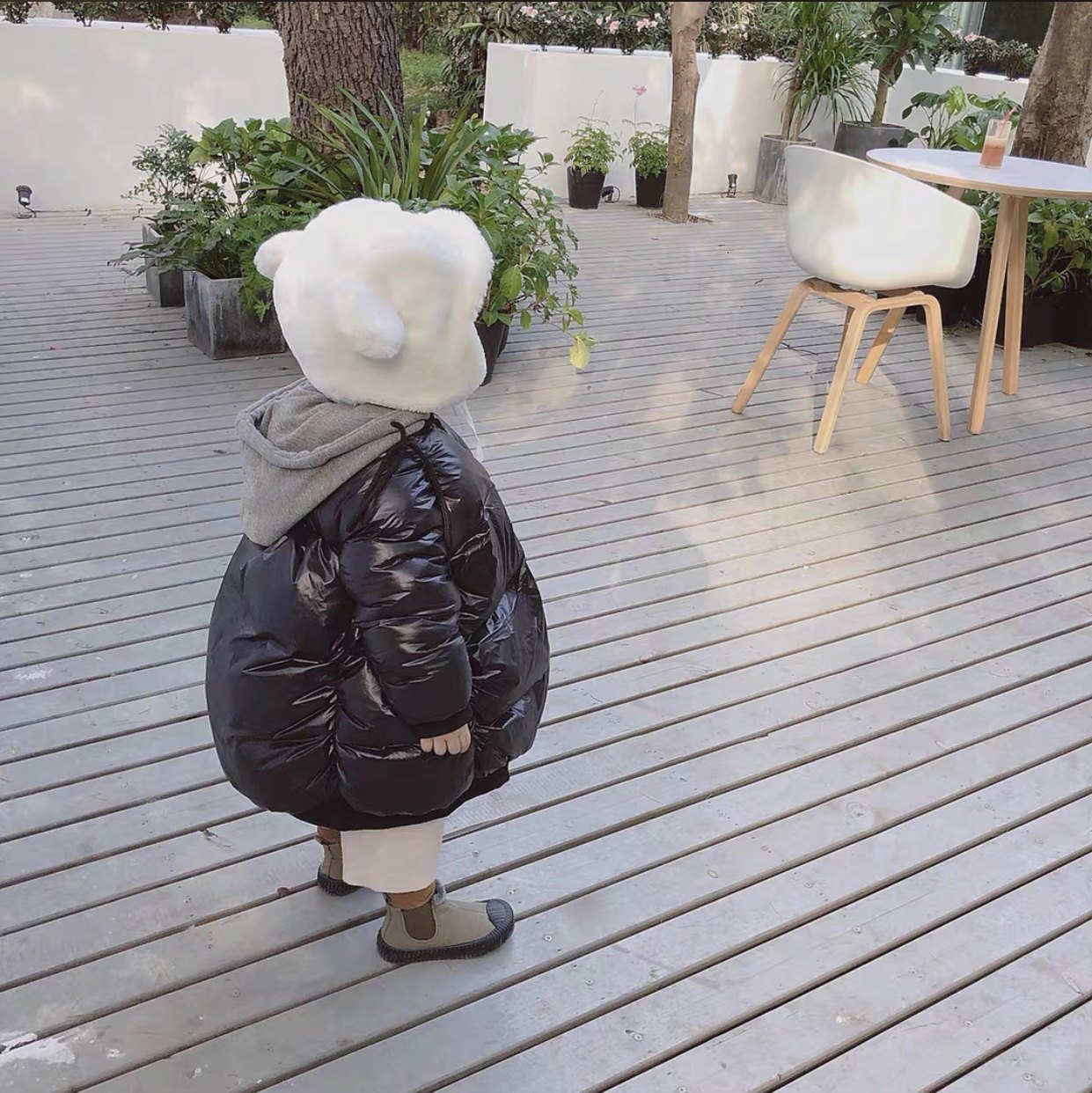 Winter paragraph Han version Men's and women's children Lions hat down jacket fake two even cap oversize loose cocoon type down jacket 201