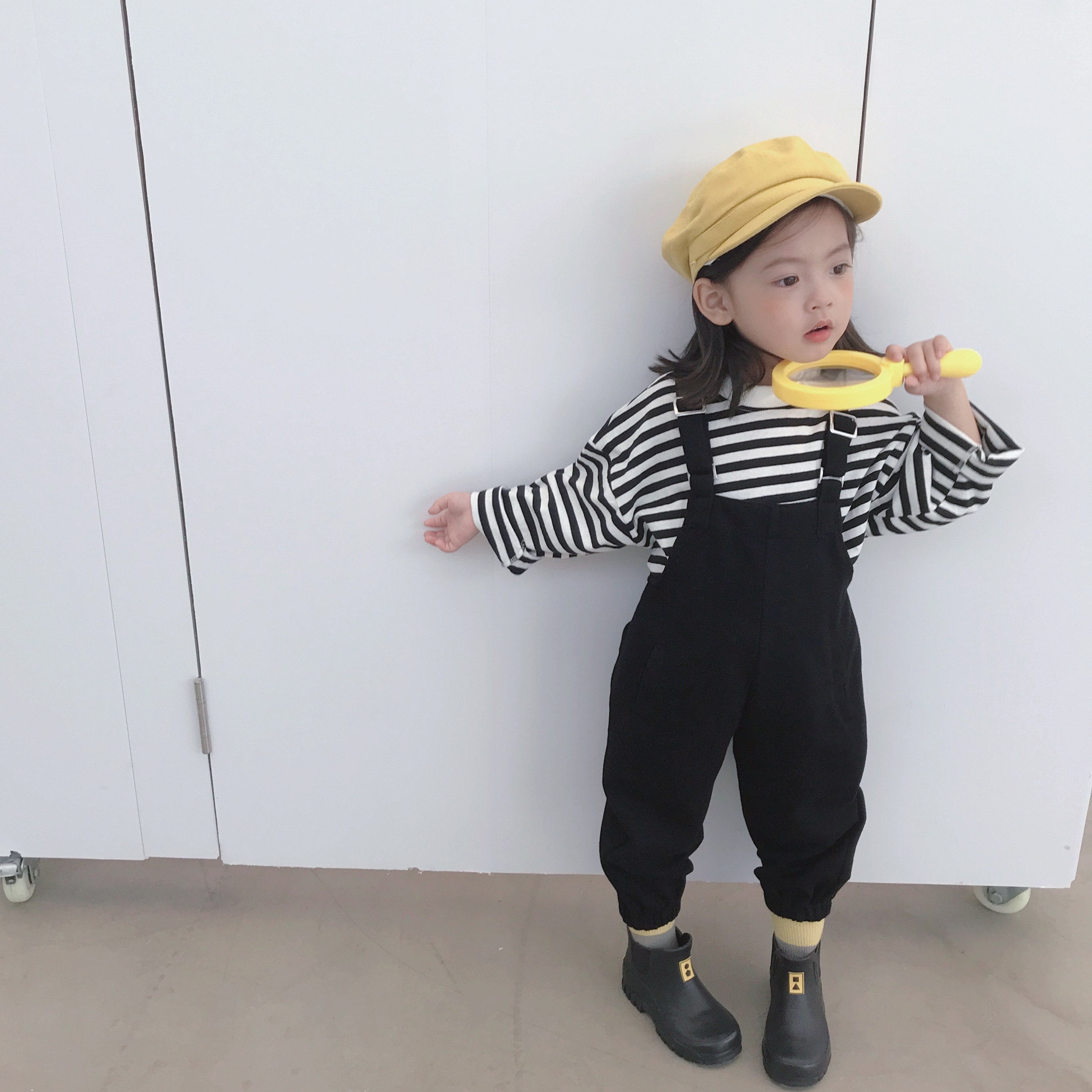 Autumn winter new male and female child wide shoulder strap knitted holding baby bag long pants child cute elastic cuddling bag pants 237