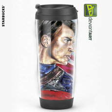 Термокружка 美国队长冬季战士电影同款周边纪念品美队盾克里斯埃文斯水杯子