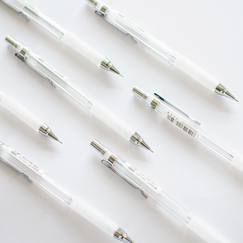 Morning light stationery mechanical pencil simple transparent 0 5mm primary school student press activity pencil 34906 automatic pen