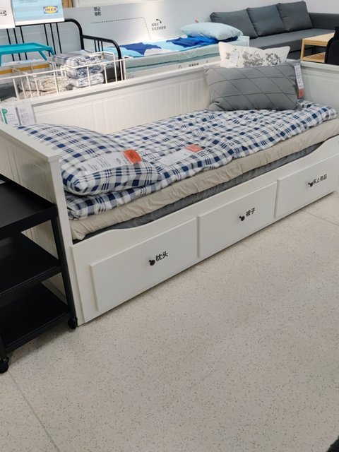 IKEA Hannes day bed frame with 3 drawers double bed sofa bed telescopic bed multifunctional storage