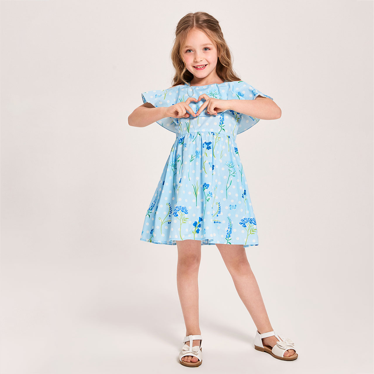 Desa cô gái váy mùa hè 2020 Summer Kids Fashion Off-the-Shoulder Summer Thin chúa ăn mặc mùa hè