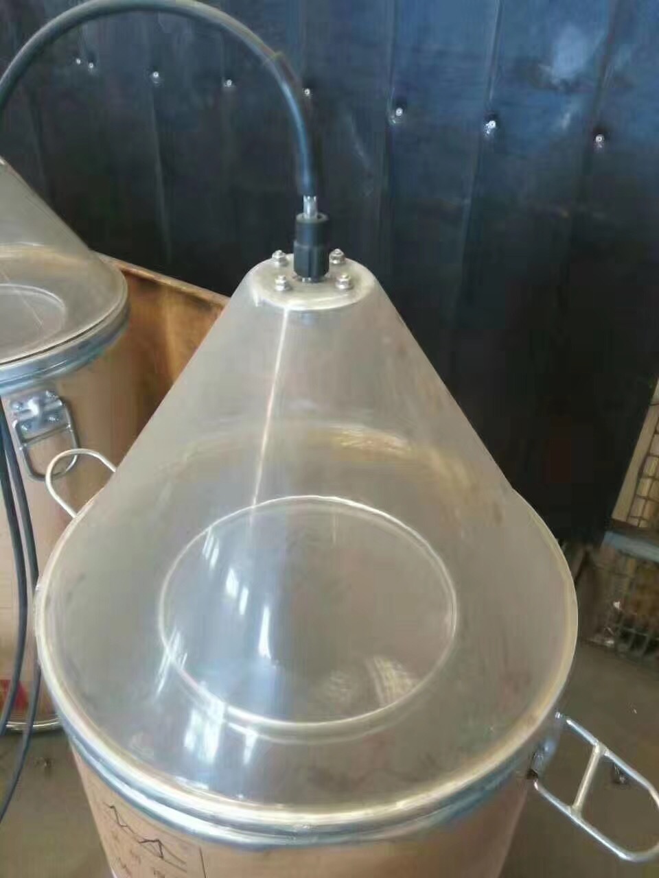 The microblue ABS bucket cap lid transparent type 250300350K G all have