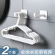 Clothes rack storage and finishing rack artifact balcony hook drying clothes rack foldable hole-free wall-mounted storage rack