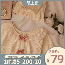Milk fufu Japanese hot Chinese sweet retro ins Wind cotton pajamas female summer girls can wear home clothes